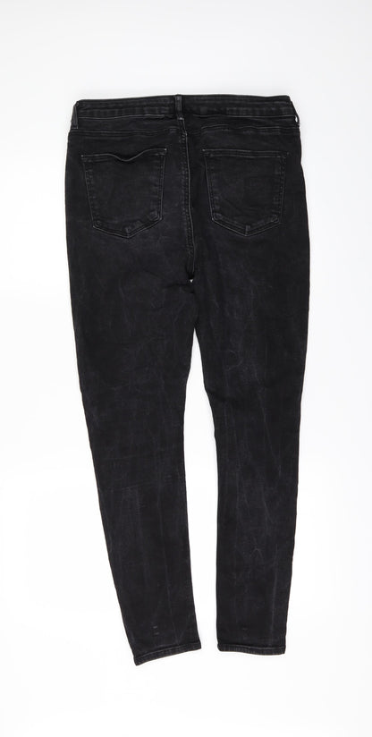 Very Womens Black  Denim Skinny Jeans Size 12 L27 in
