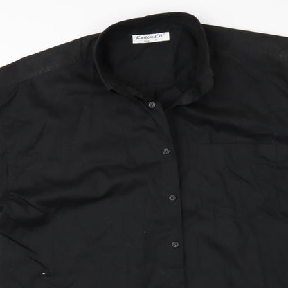 Kustom Kit Mens Black    Button-Up Size 16
