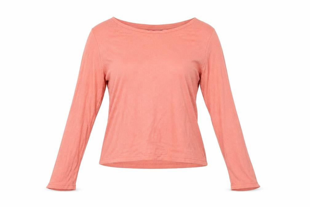 Womens UK Size 12 Topshop Orange Basic T-Shirt