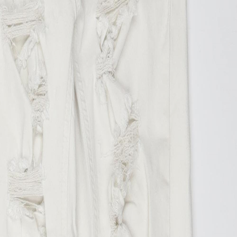 Select Womens White  Denim Skinny Jeans Size 12 L28 in
