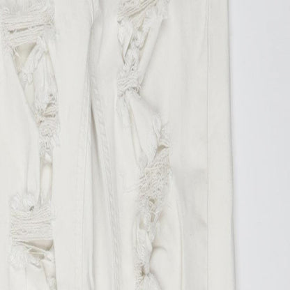 Select Womens White  Denim Skinny Jeans Size 12 L28 in