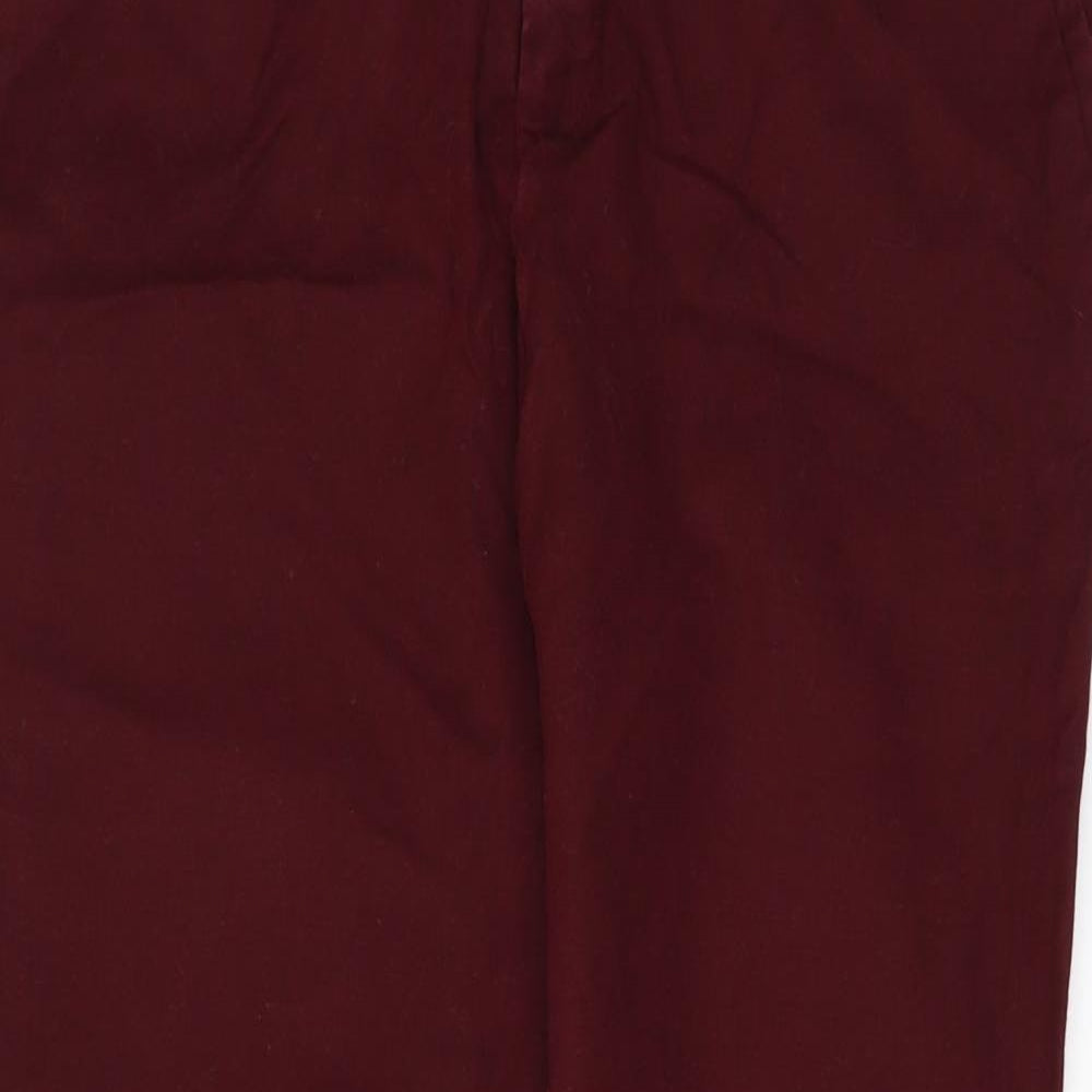 Zara Womens Red  Denim Capri Jeans Size 8 L24 in