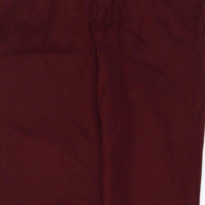 Zara Womens Red  Denim Capri Jeans Size 8 L24 in