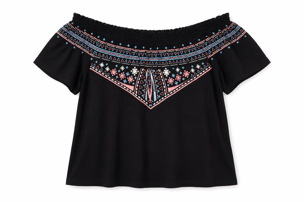 Womens UK Size 8 Primark Black Basic Blouse