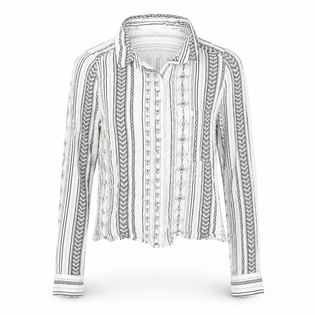 Womens UK Size 6 Divided White Basic Button-Up