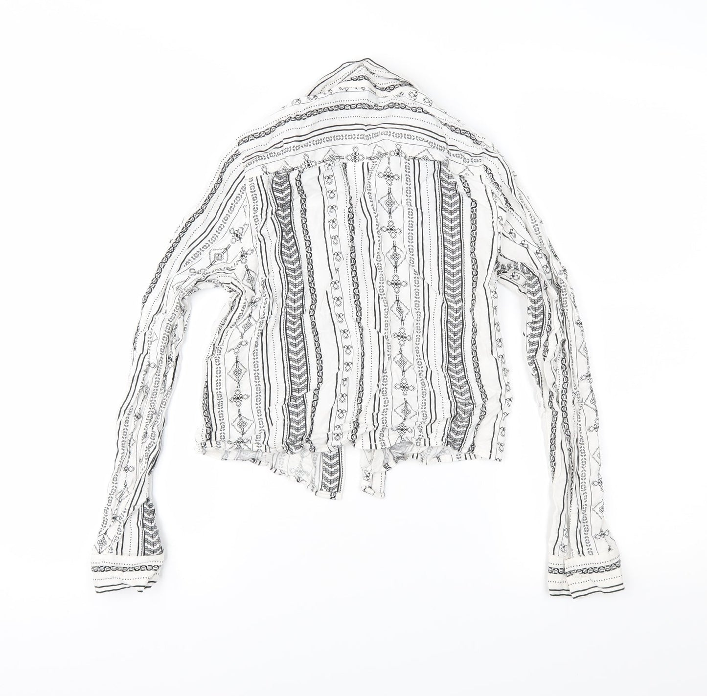 Womens UK Size 6 Divided White Basic Button-Up