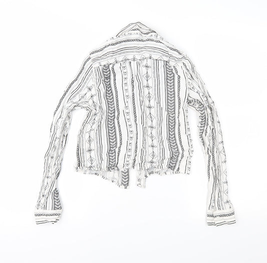 Womens UK Size 6 Divided White Basic Button-Up