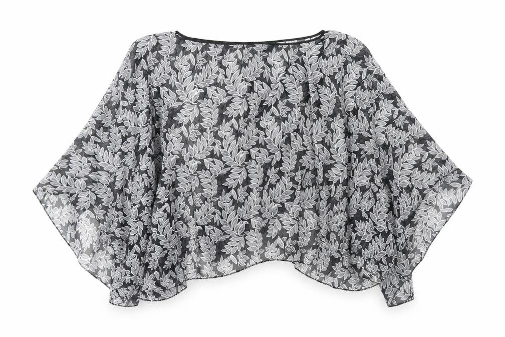 Womens UK Size One Size Preworn Black Basic Blouse