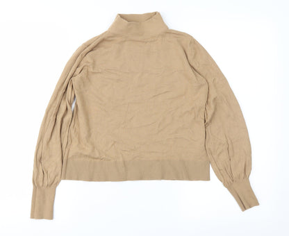 Topshop Womens Brown  Knit Pullover Jumper Size 8