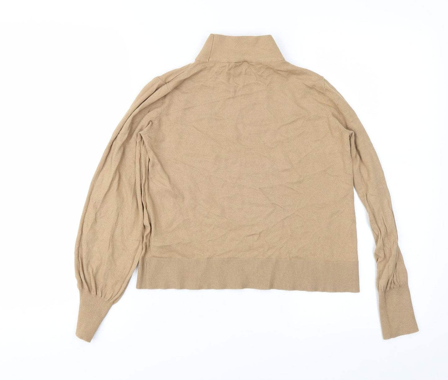 Topshop Womens Brown  Knit Pullover Jumper Size 8
