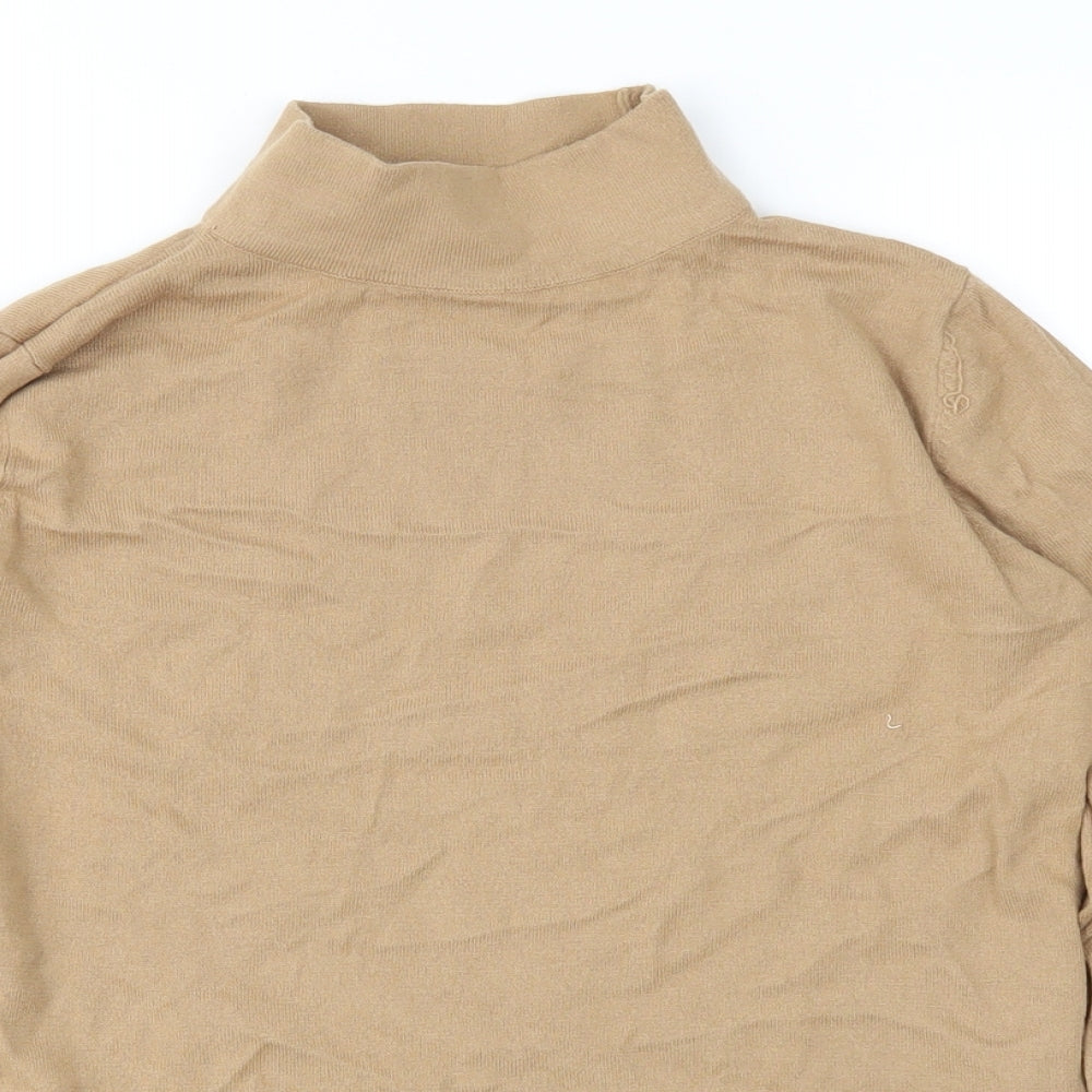 Topshop Womens Brown  Knit Pullover Jumper Size 8