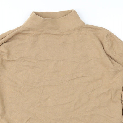 Topshop Womens Brown  Knit Pullover Jumper Size 8