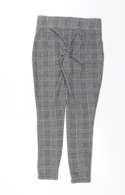 New Look Womens Black Herringbone  Trousers  Size 10 L28 in