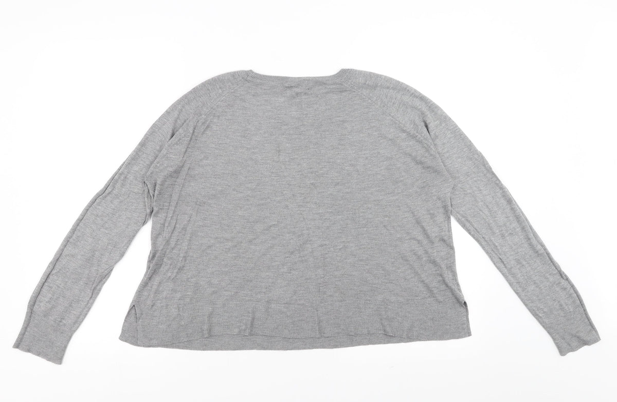 Zara Womens Grey   Pullover Jumper Size M
