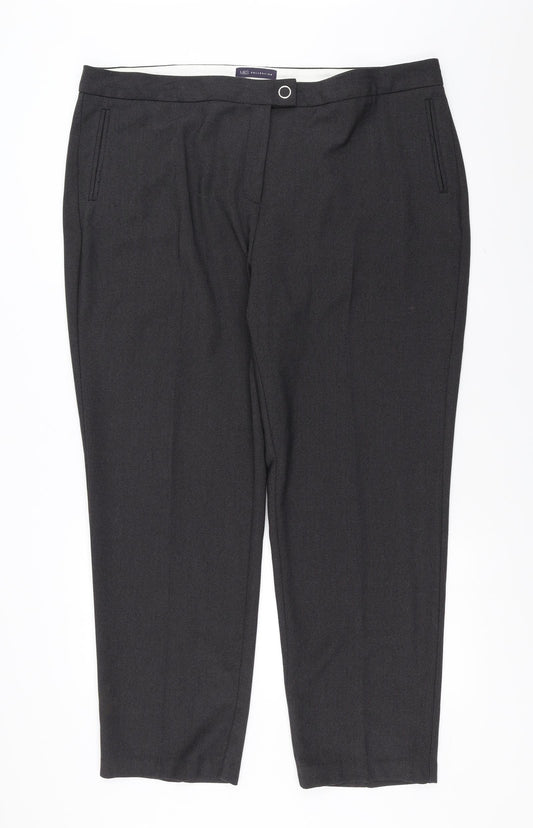 Womens UK Size 22 Marks and Spencer Regular Fit  Grey Trousers