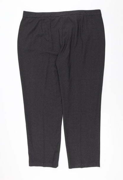 Womens UK Size 22 Marks and Spencer Regular Fit  Grey Trousers