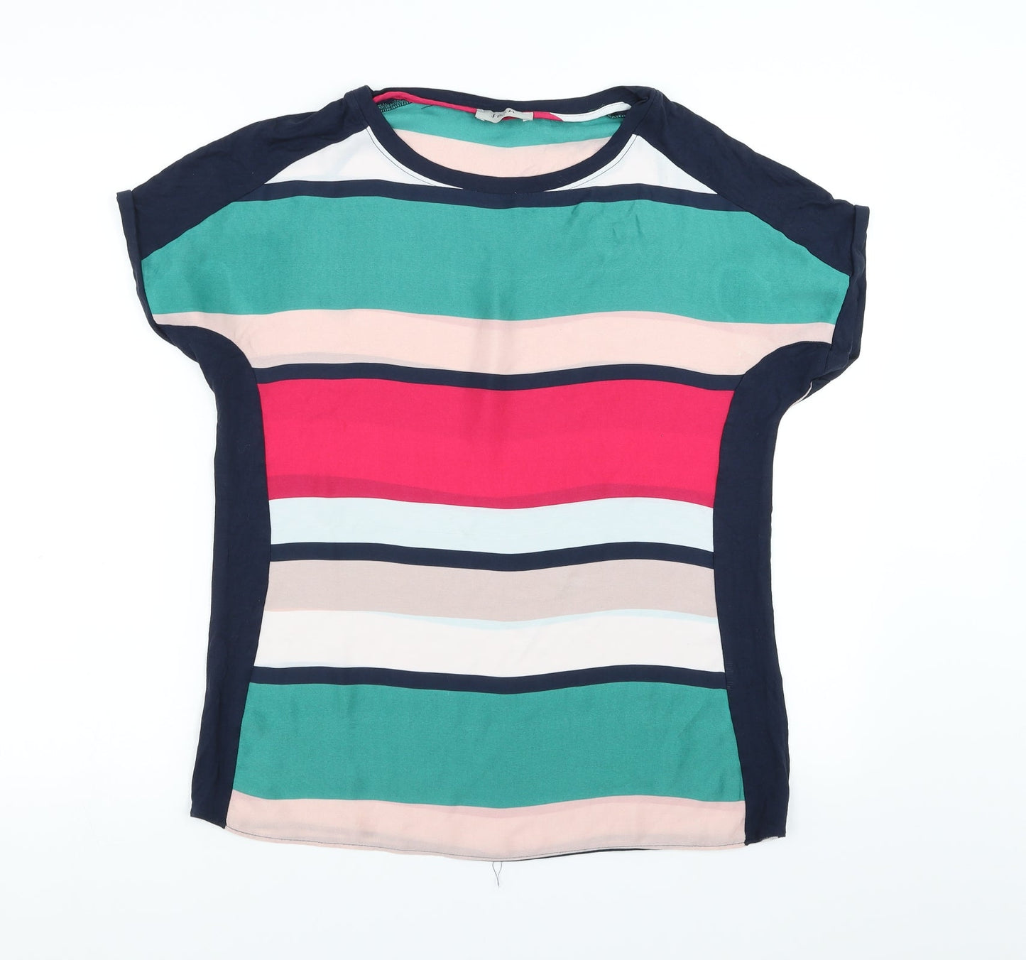 Womens UK Size 10 Soon Multicoloured Basic Blouse