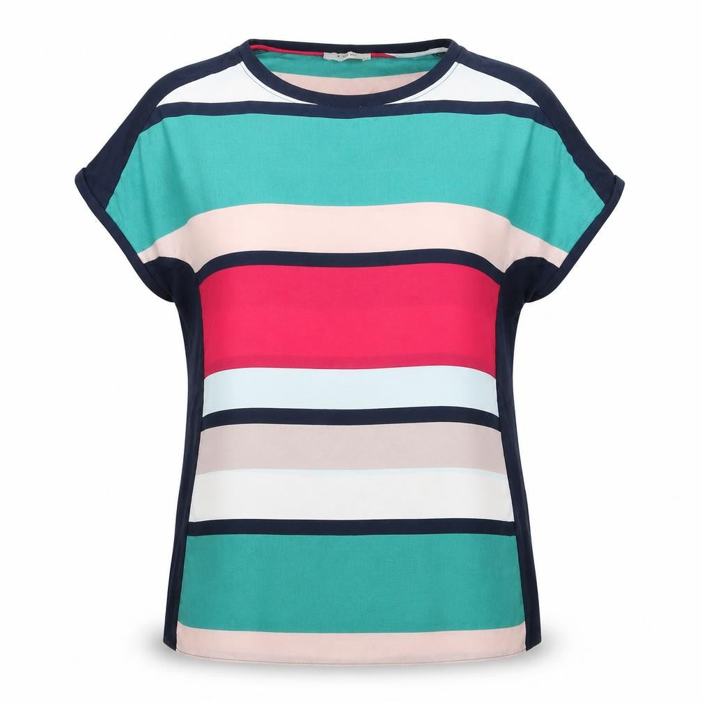 Womens UK Size 10 Soon Multicoloured Basic Blouse