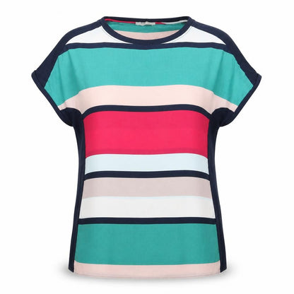 Womens UK Size 10 Soon Multicoloured Basic Blouse