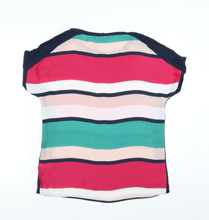 Womens UK Size 10 Soon Multicoloured Basic Blouse