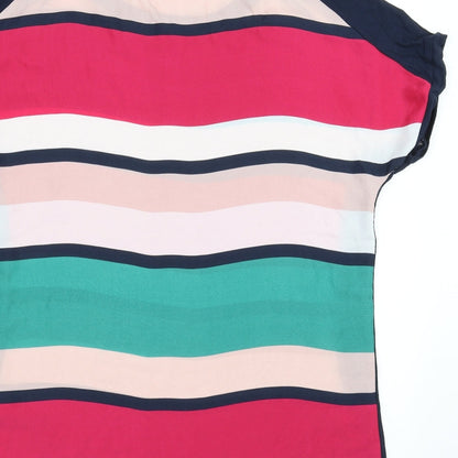 Womens UK Size 10 Soon Multicoloured Basic Blouse
