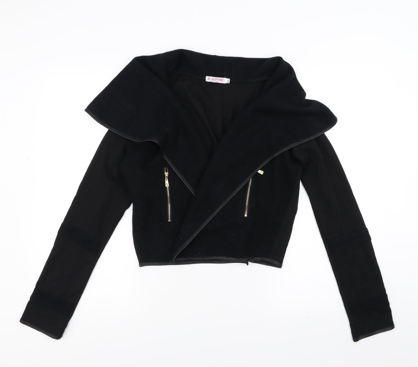 B. Copine Womens Black   Cardigan Jumper Size M