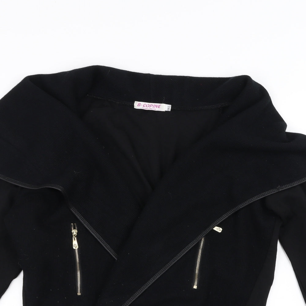 B. Copine Womens Black   Cardigan Jumper Size M