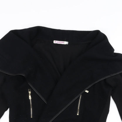 B. Copine Womens Black   Cardigan Jumper Size M