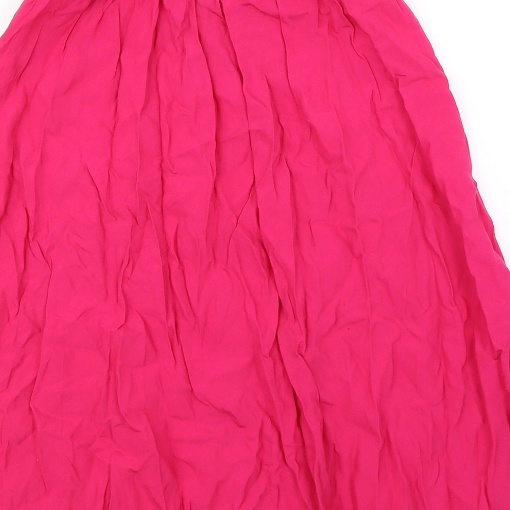 Geri by Next Womens Pink   Flare Skirt Size 6