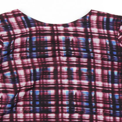 Womens UK Size 14 Red Herring Purple Basic Blouse