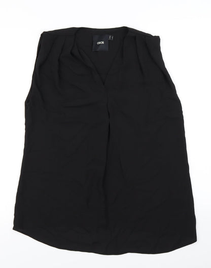 Womens UK Size 6 ASOS Black Basic Blouse