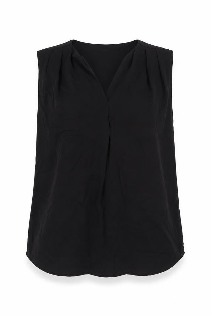 Womens UK Size 6 ASOS Black Basic Blouse