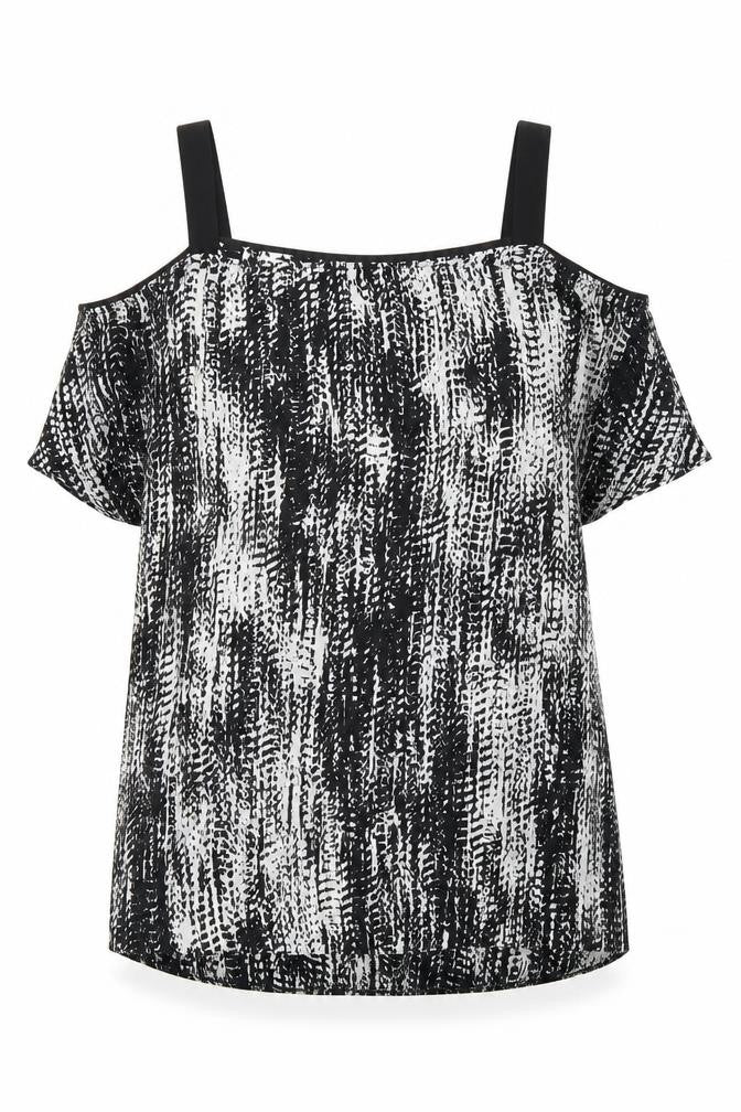 Womens UK Size 10 River Island Black Basic Blouse