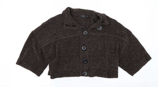 Passport Womens Brown   Cardigan Jumper Size 14