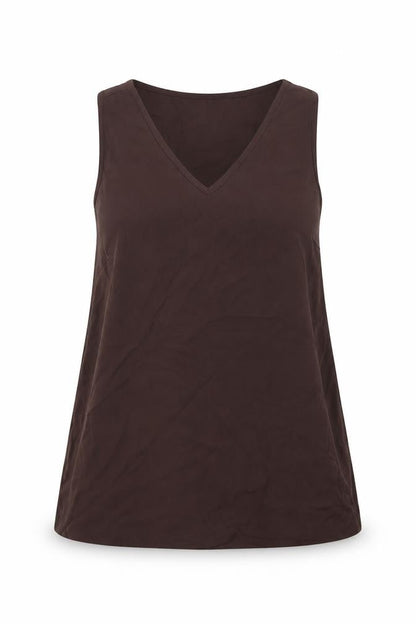 Womens UK Size 6 Dorothy Perkins Brown Basic Blouse