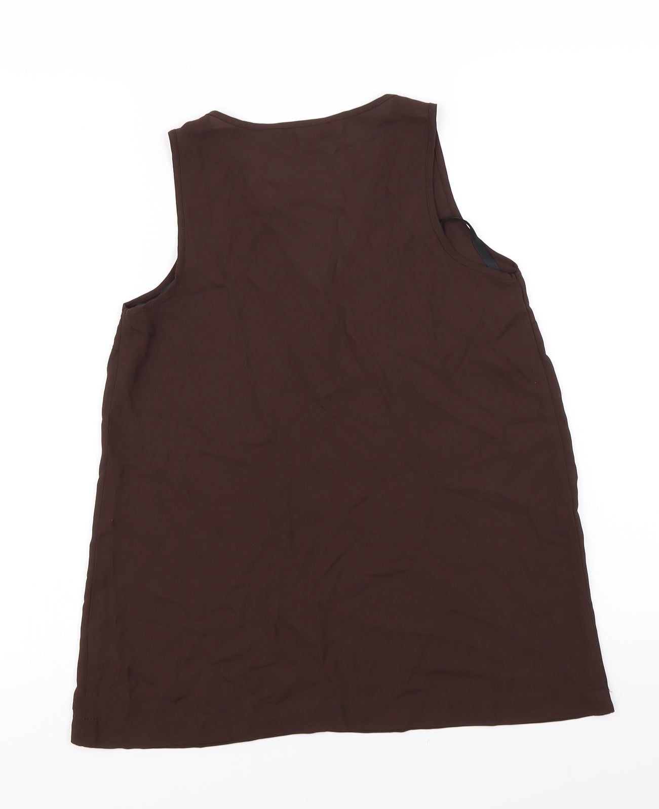 Womens UK Size 6 Dorothy Perkins Brown Basic Blouse