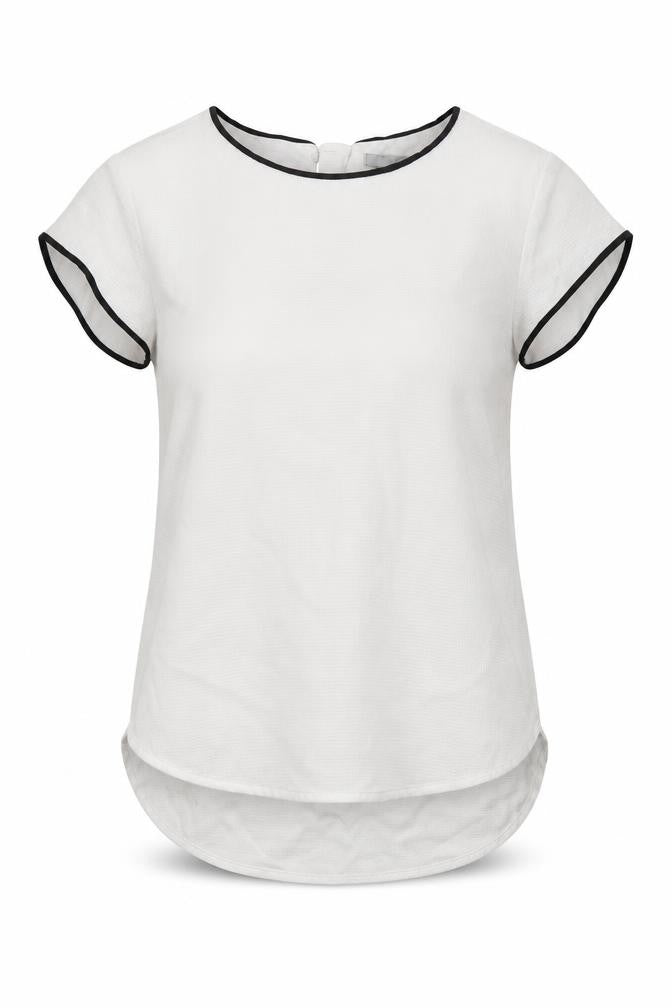 Womens UK Size 4 H&M White Basic Blouse