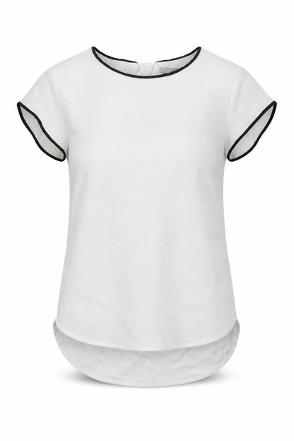 Womens UK Size 4 H&M White Basic Blouse