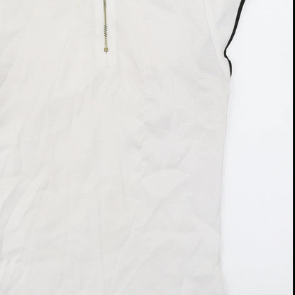 Womens UK Size 4 H&M White Basic Blouse