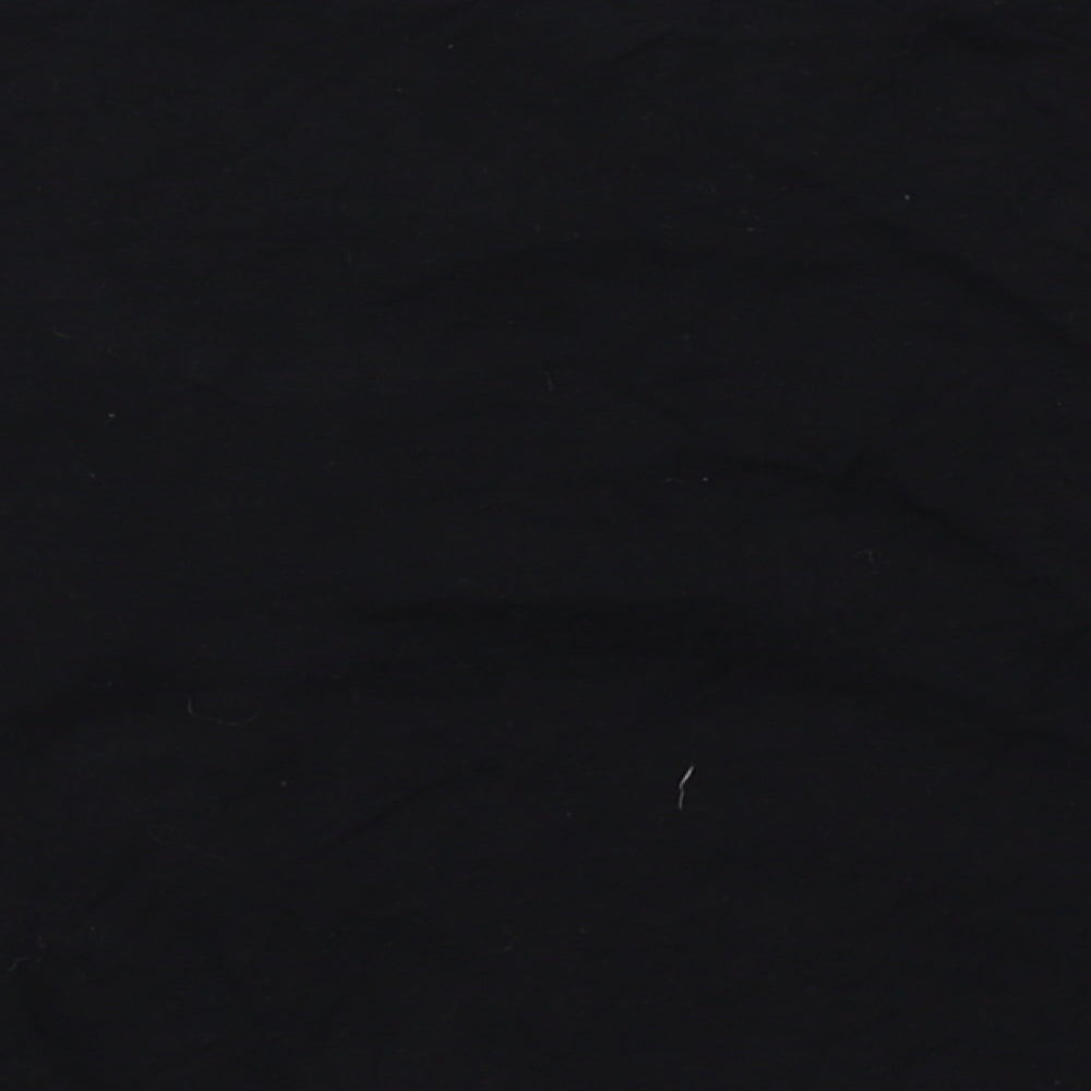 Womens UK Size 12 Select Black Cropped T-Shirt