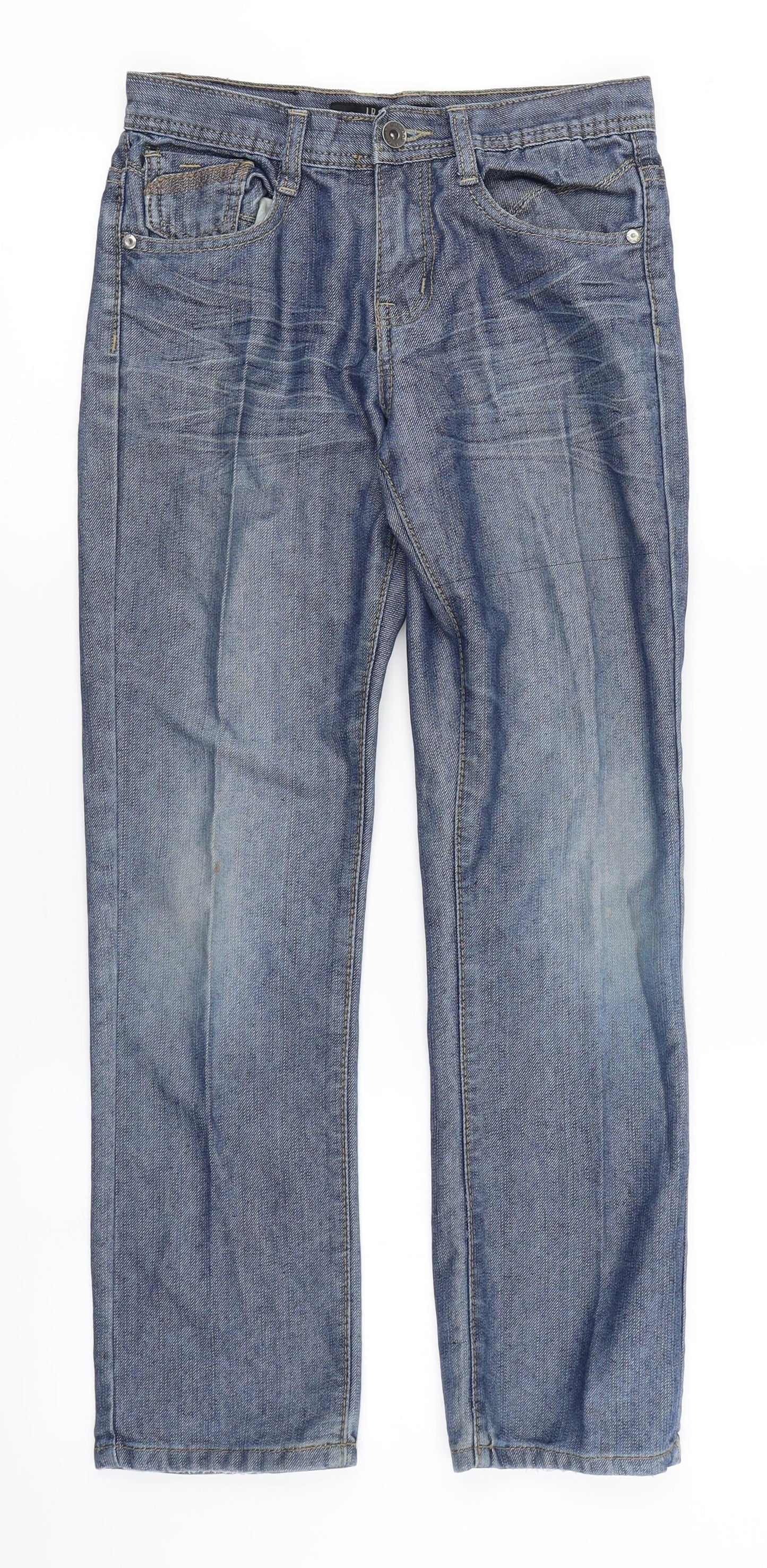 LR Scoop Womens Blue  Denim Straight Jeans Size 10 L25 in