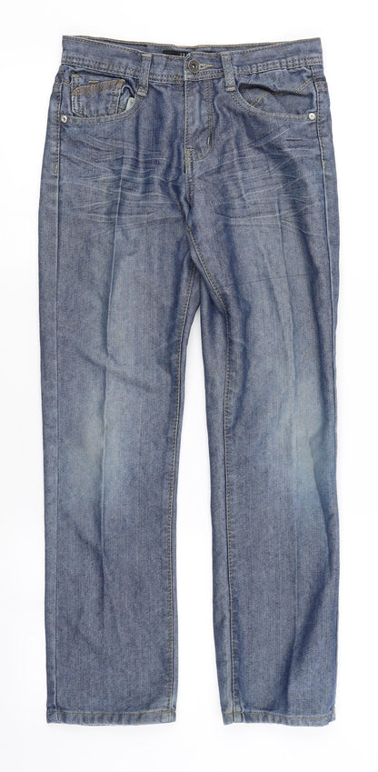 LR Scoop Womens Blue  Denim Straight Jeans Size 10 L25 in