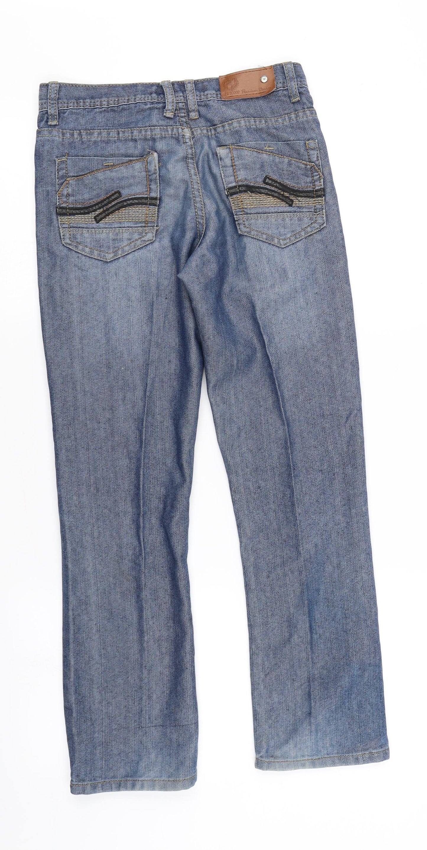 LR Scoop Womens Blue  Denim Straight Jeans Size 10 L25 in
