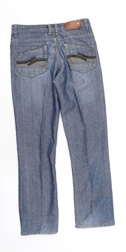 LR Scoop Womens Blue  Denim Straight Jeans Size 10 L25 in