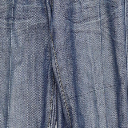 LR Scoop Womens Blue  Denim Straight Jeans Size 10 L25 in