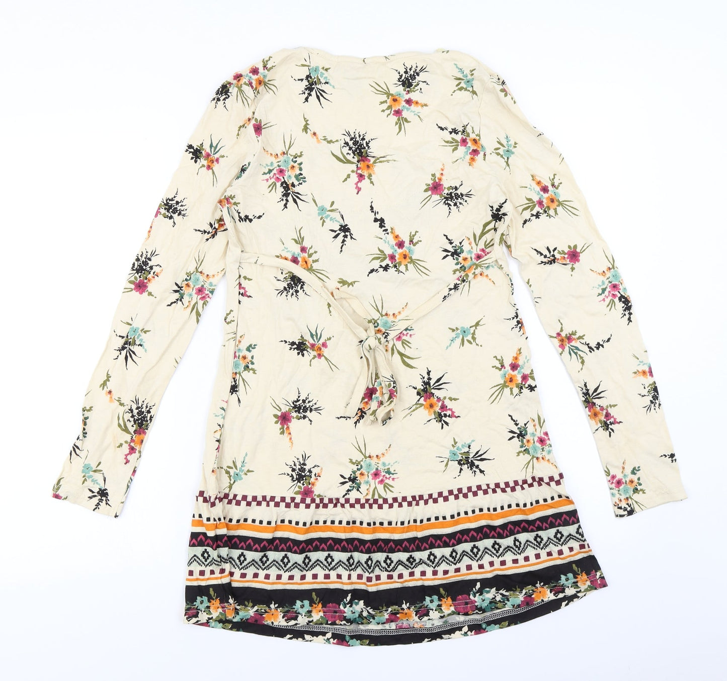 Papaya Womens Ivory Floral  A-Line  Size 8