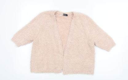 F&F Womens Pink  Knit Cardigan Jumper Size 14