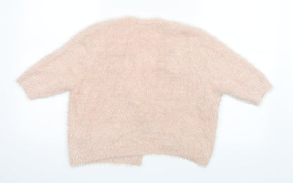 F&F Womens Pink  Knit Cardigan Jumper Size 14