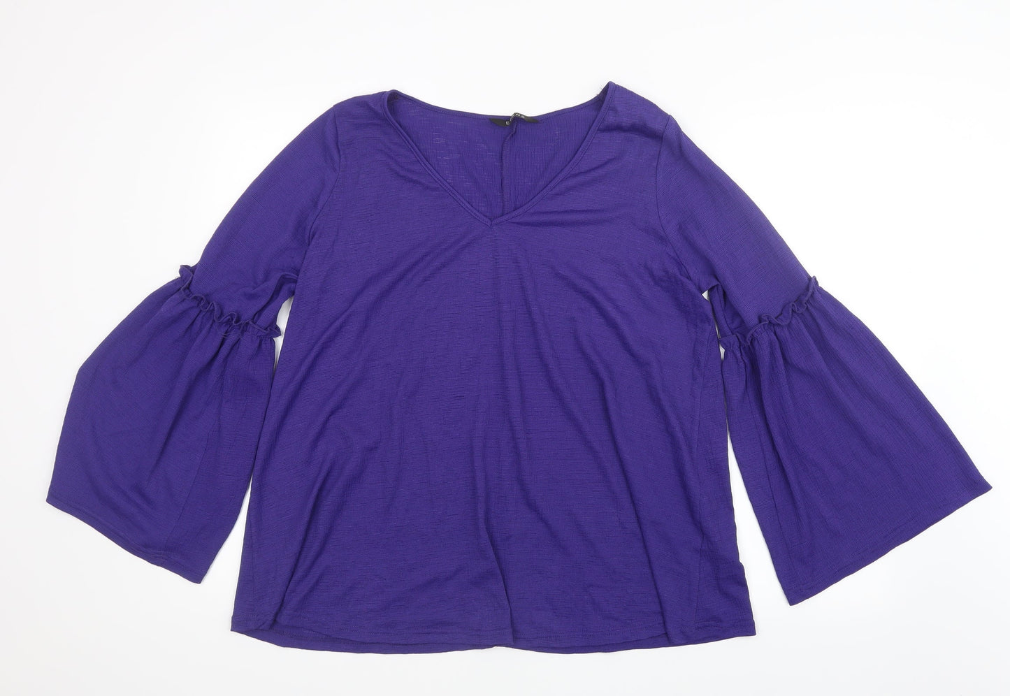 Evans Womens Purple   Basic Blouse Size 14