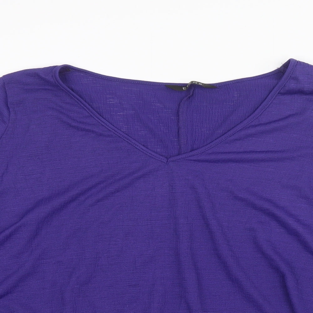 Evans Womens Purple   Basic Blouse Size 14
